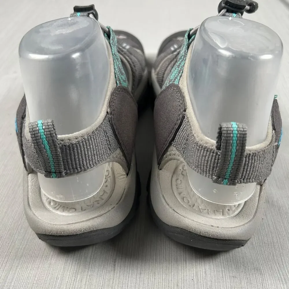 Keen Newport H2 Women's Size 10.5 Gray Water Sandals Black Turquoise Sandals